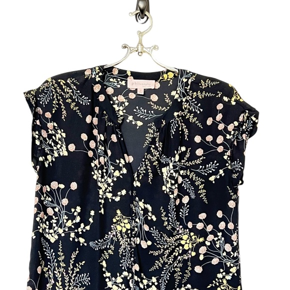 Philosophy Apparel Split Neck Rolled Sleeve Blouse Size Small - Picture 4 of 12